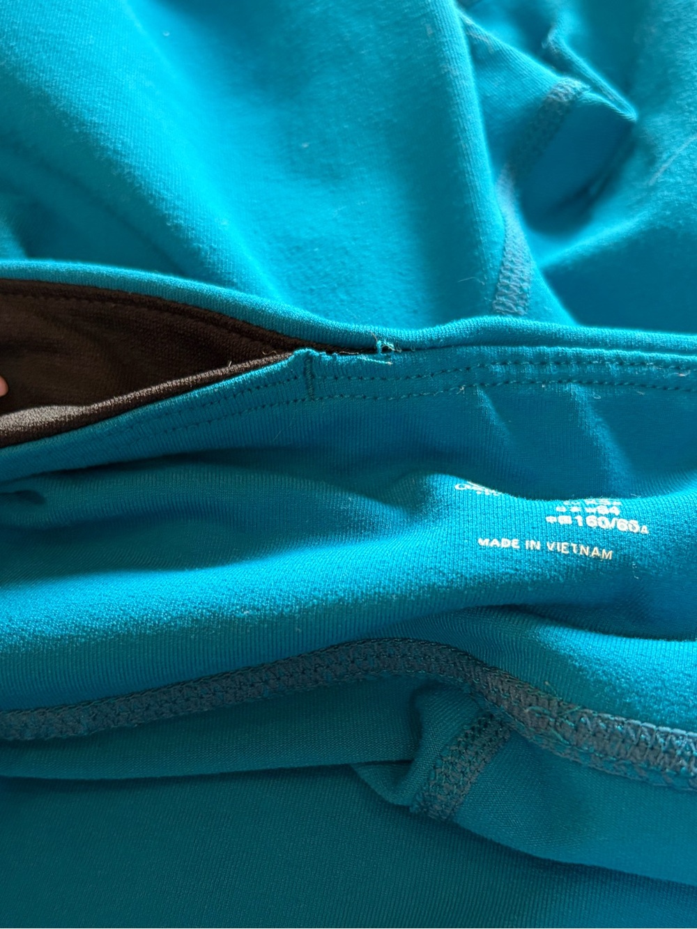 GapFit Bright Teal Cropped Leggings XS Athletic Workout Pants - Picture 7 of 8